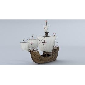 3D model Santa Maria Ship